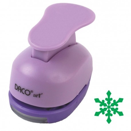 Perforator pentru lucru manual, model fulg de nea, mov/albastru 3.8 cm - fulg de nea - imagine 3